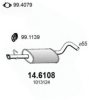 FORD 1013124 Middle Silencer